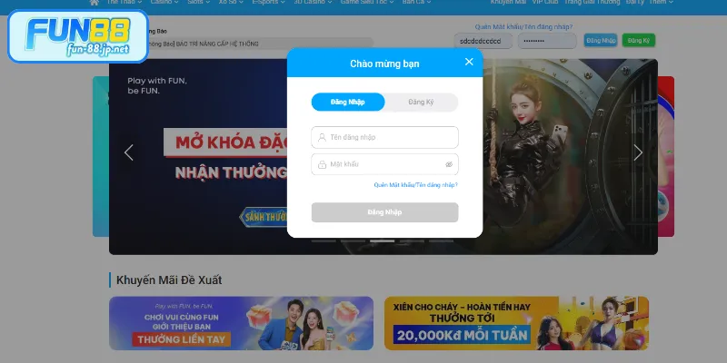 Hướng dẫn chi tiết các bước đăng nhập FUN88 an toàn